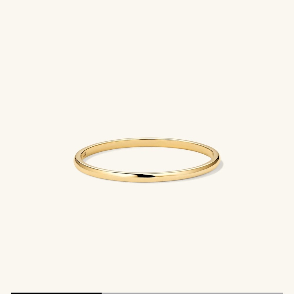 Mejuri; 14k Yellow Gold Stacking Ring